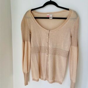 DKNY Jeans vintage beige/ tan cardigan